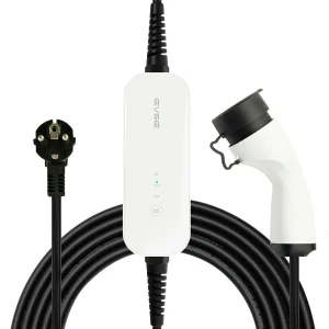 Compacte Mobiele thuisLader - Type 2 Naar Schuko - 10/13/16 Ampère 1 Fase - 5 Meter Kabel